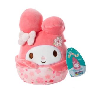 NWT Cherry Blossom Hello Kitty And Friends My Melody Squishmallows 6.5in Plush
